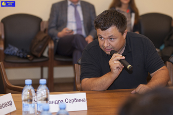 Встреча ректора РГГУ Ефима Пивовара с журналистами