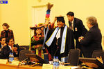The president of Bolivia visiting RSUH