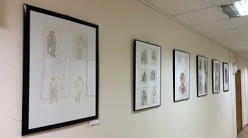 Открылась выставка учебных и творческих студенческих работ «Рисунок и графика» 