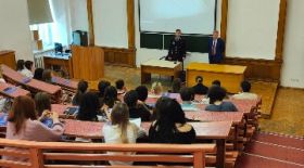 Meeting between the Deputy Chief of the Main Directorate of the Ministry of Internal Affairs of the Russian Federation for the city of Moscow and students of the Faculty of Law