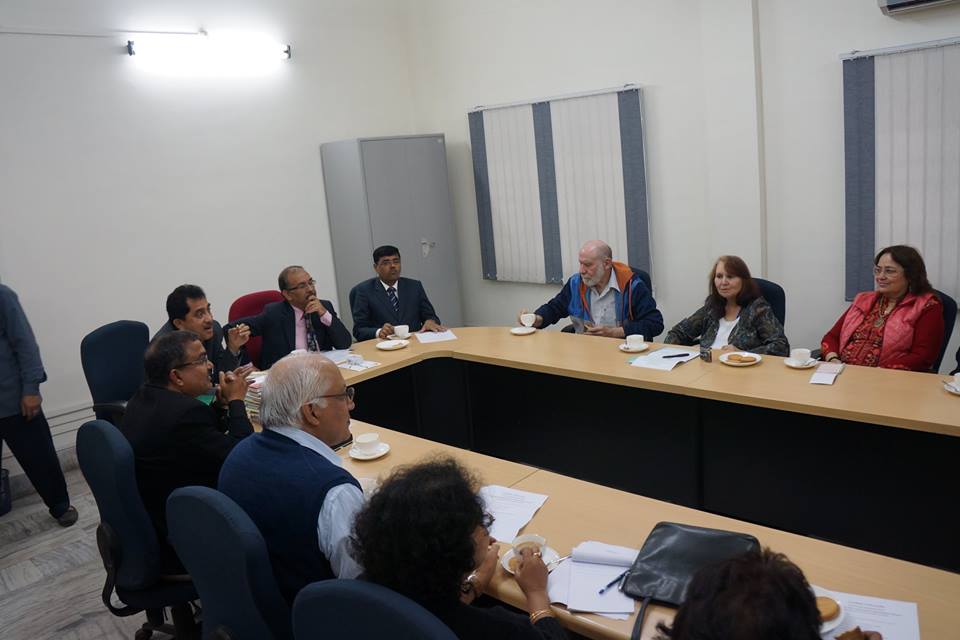 February, 11. Meeting RSUH and MSU students and teachers with Dr. Mridul Hazarika, VC of Gauhati University, Dr. Suresh Kumar Nath, Registrar, Dr. Hari Prasad Sharma, Pro-rector, Hemantah Kumar Nath, Secretary University Classes, Dr. Jote Prasad Amuli..