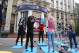 On September 1, 2015 at 01.35 pm a half-hour yoga flash mob was held in the courtyard of the university.