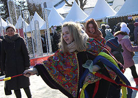 Students attended Shrovetide festivities