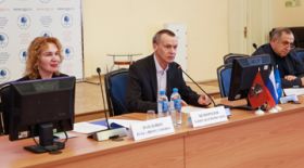 The conference of faculty and students of RSUH was held in the hall of the Academic Council