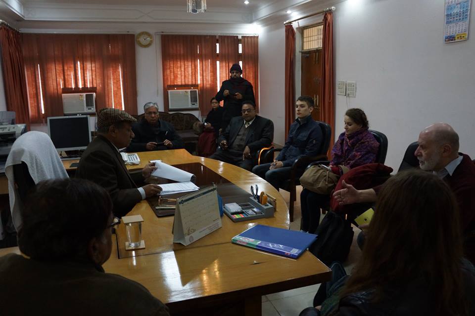 The meeting with Vice-Chancellor Professor Mohammad Muzammil, Dr.Bhimrao Ambedkar University (Agra University), January, 16, 2015. 
