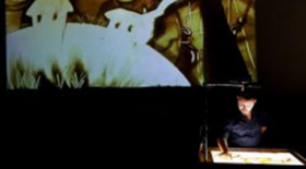 Sand paining and the performance of "Viy" jointly with a master class held at RSUH