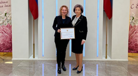 Vice-Rector Pavlenko was awarded a Certificate of Honor from the Chairman of the Federation Council