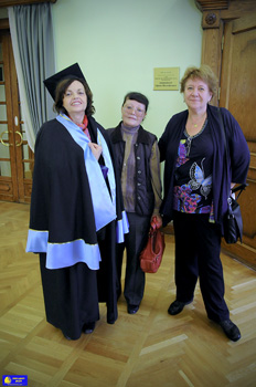 вручение ректором почётного звания honoris causa мадам Армель Ле Гофф.