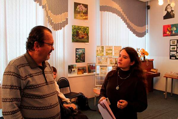 Студентка РГГУ выступила в Центральной городской библиотеке г. Переславля-Залесского 